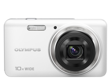 OLYMPUS VH-520 White 14.0MP CMOS 10x wide Zoom 3.0inch 460K touch LCD Dual Image Stabilisation iHS full HD Movie Beauty Make-up Mode