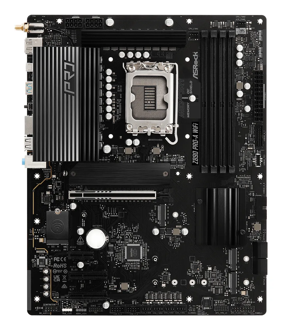 ASRock Z890 Pro-A WiFi 6E LGA1851 ATX - moderkort