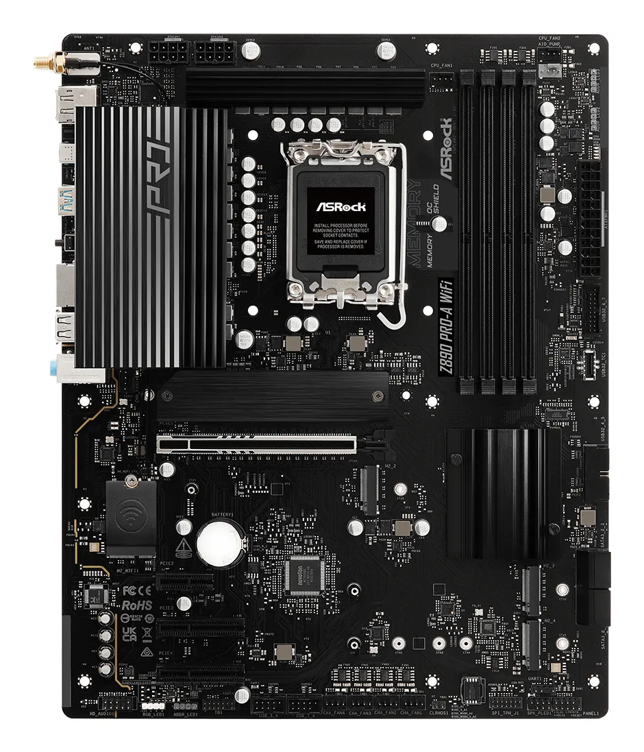 ASRock Z890 Pro-A WiFi 6E LGA1851 ATX - moderkort