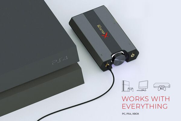 Creative Sound BlasterX G6 ulkoinen USB-C 7.1 -kanavainen 32-bit / 384 kHz digitaali-analogimuunnin, kuulokevahvistin ja &auml;&auml;nikortti