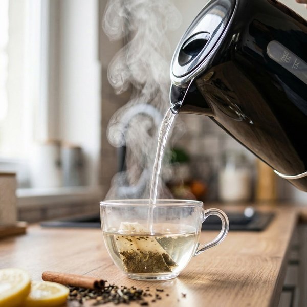 ADLER AD 1385B kettle, 1.7L, 2000W, Black/White