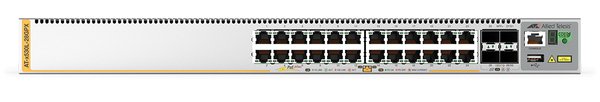 ALLIED L3 Stackable Switch 24x 10/100/1000-T PoE+ 4x SFP+ Ports and dual fixed PSU