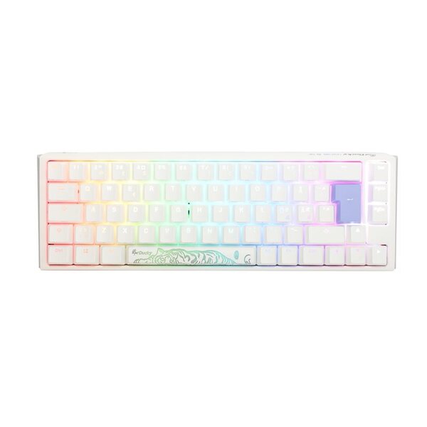 Ducky One 3 - Classic Pure White Nordic - SF 65% - Cherry Blue - RGB - speltangentbord