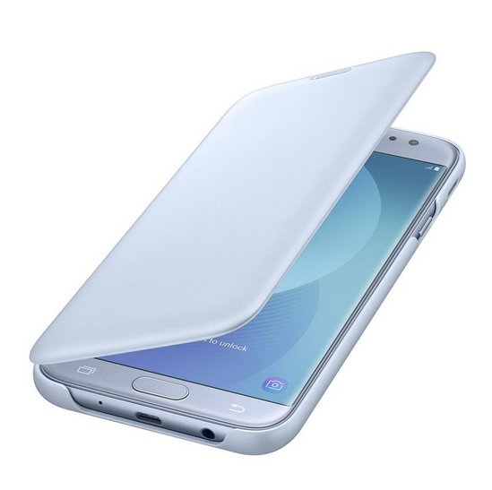 WJ730CLEG Flip cover for Galaxy J7 (2017) J730 Blue