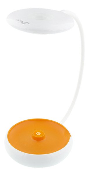 NORDIC HOME CULTURE LGT-002, 2-i-1 LED bordslampa,USB, vit