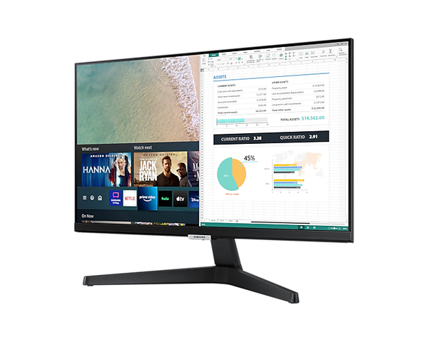 Samsung 24" Smart Monitor M50A, Full HD, IPS -n&auml;ytt&ouml;