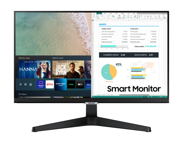 Samsung 24" Smart Monitor M50A, Full HD, IPS -n&auml;ytt&ouml;
