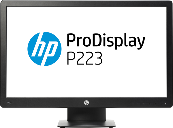 HP ProDisplay P223 - LED-n&auml;ytt&ouml; - 21.5&quot; (21.5&quot; katseltava) - 1920 x 1080 Full HD (1080p) - VA - 250 cd/m&sup2; - 3000:1 - 5 ms - VGA, DisplayPort - musta