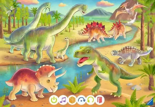 Ravensburger tiptoi puzzle for little explorers: dinosaurs
