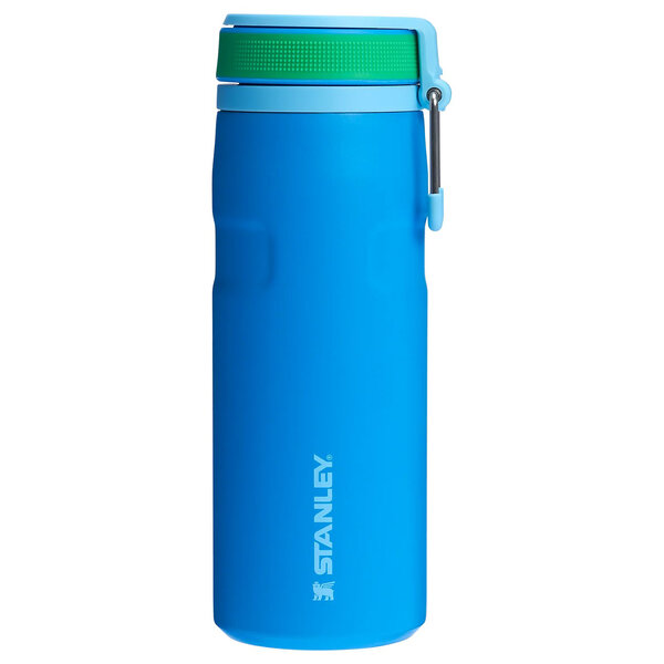 STANLEY IceFlow Twist Flip Bottle 0.47 Liters Recycled Stainless Steel Goldenrod Coral