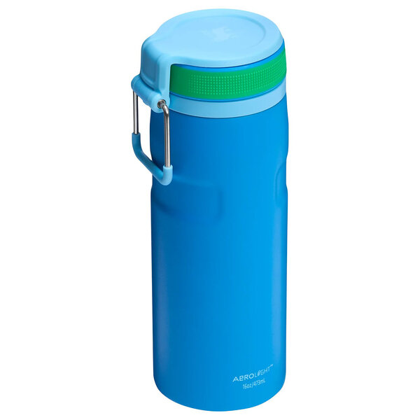 STANLEY IceFlow Twist Flip Bottle 0.47 Liters Recycled Stainless Steel Goldenrod Coral