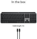 Logitech MX Keys S for Mac Wireless Ergonomic Keyboard, Space Gray