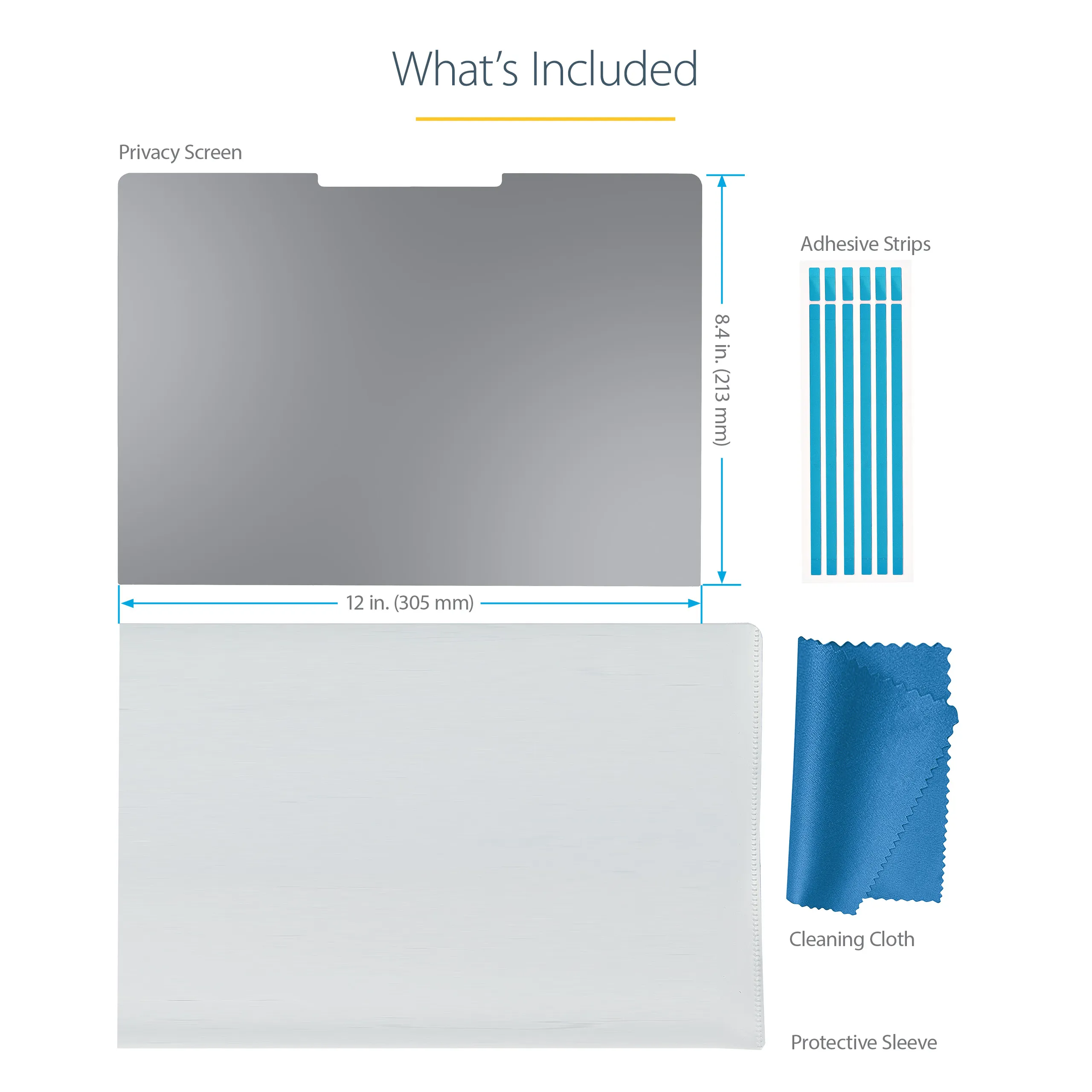 STARTECH.COM 13.5inch Surface Laptop / Surface Book Privacy Screen Anti-Glare Monitor Privacy Filter