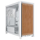 Corsair FRAME 4000D WOOD RS Midi-Tower Case with window, White/Oak