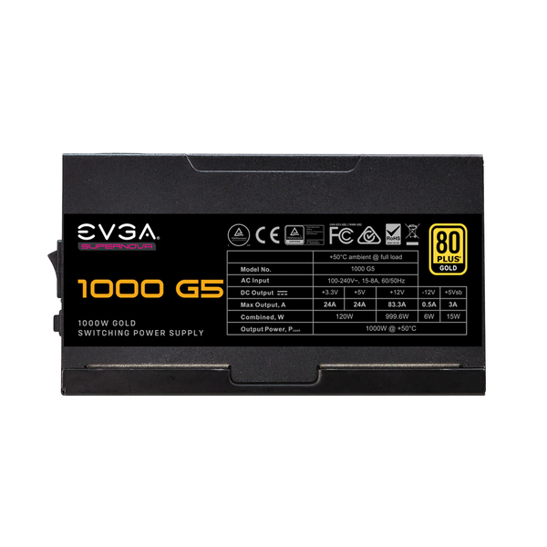 EVGA SuperNova G5 1000W - Power supply, 80 Plus Gold