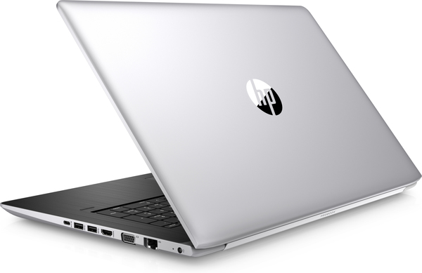 HP 17.3" ProBook 470 G5, 512 Gt SSD, GeForce 930MX 2GB, Win 10 Pro - kannettava, hopea, musta