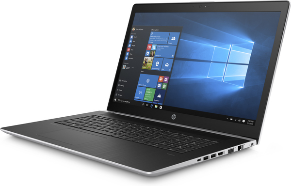 HP 17.3" ProBook 470 G5, 512 Gt SSD, GeForce 930MX 2GB, Win 10 Pro - kannettava, hopea, musta