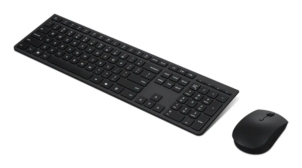 Lenovo Professional AI Wireless Keyboard and Mouse, Grey