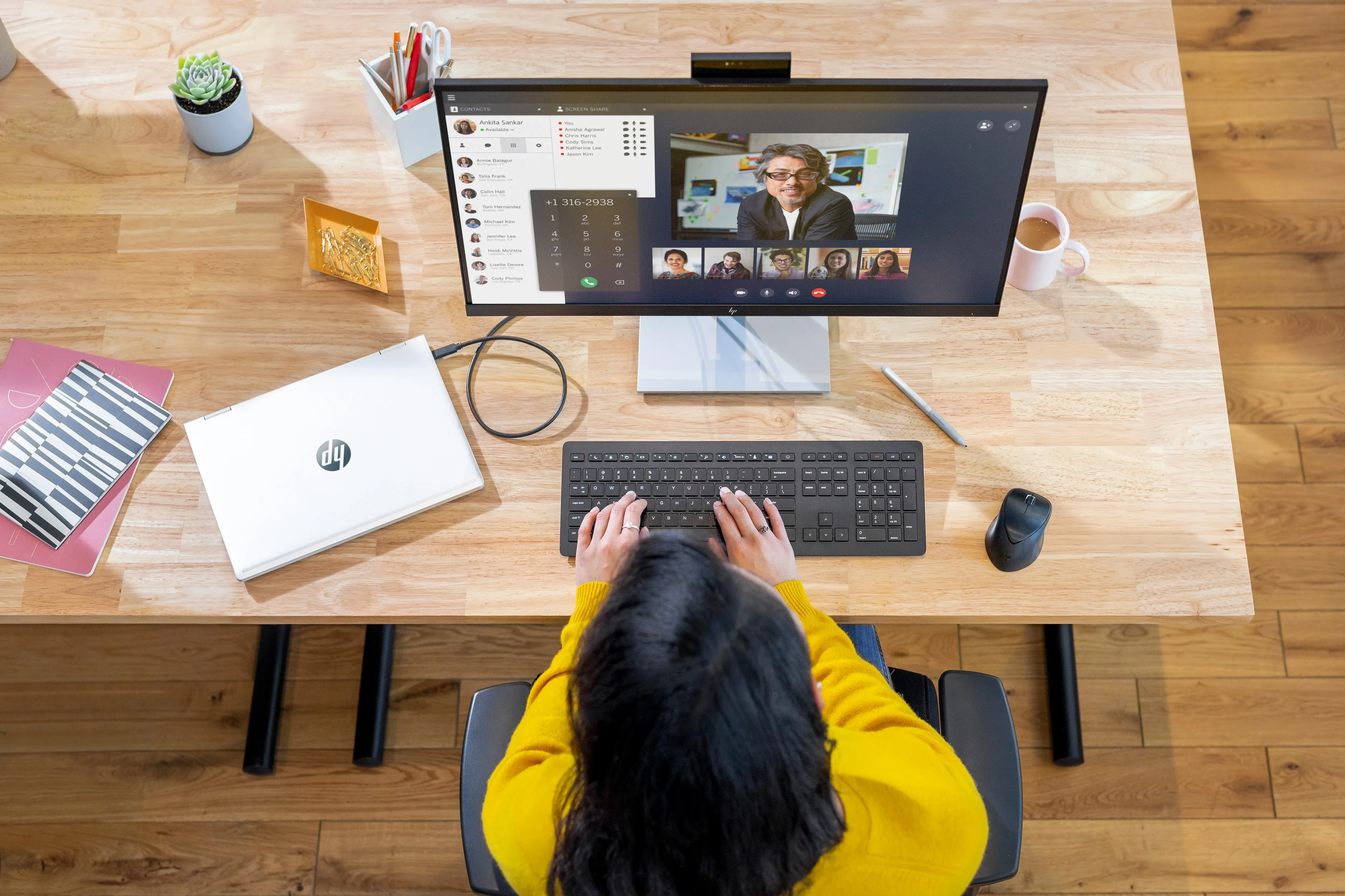 HP 27" E27d G4, QHD, IPS -n&auml;ytt&ouml; (incl. Docking)