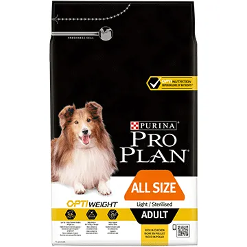 Purina Pro Plan Light Sterilised All Sizes Chicken, Dry food for dogs, Adult, 14kg