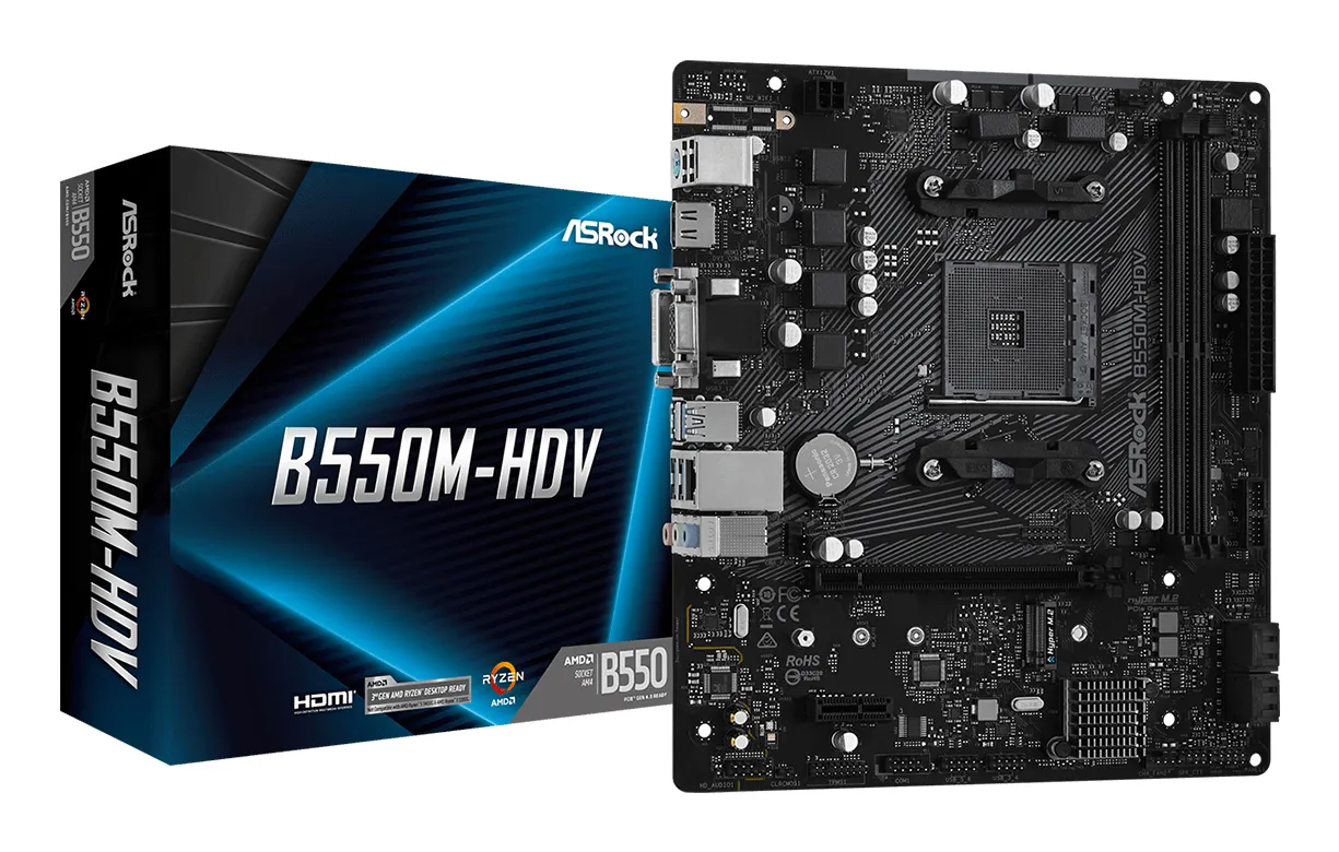 ASRock B550M HDV mATX-emolevy