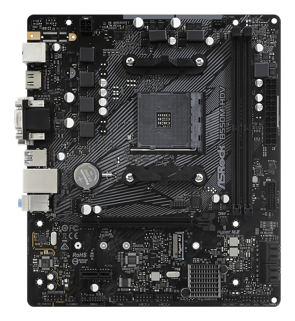 ASRock B550M HDV mATX-emolevy