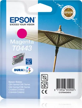 Epson T0443 -mustekasetti, 13 ml, magenta