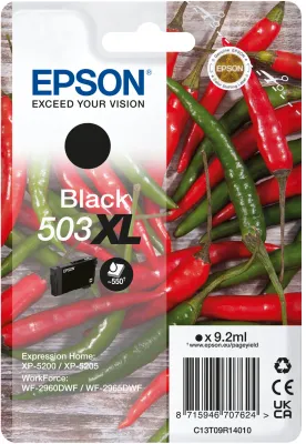 EPSON 503XL -mustekasetti, 9.2 ml, musta