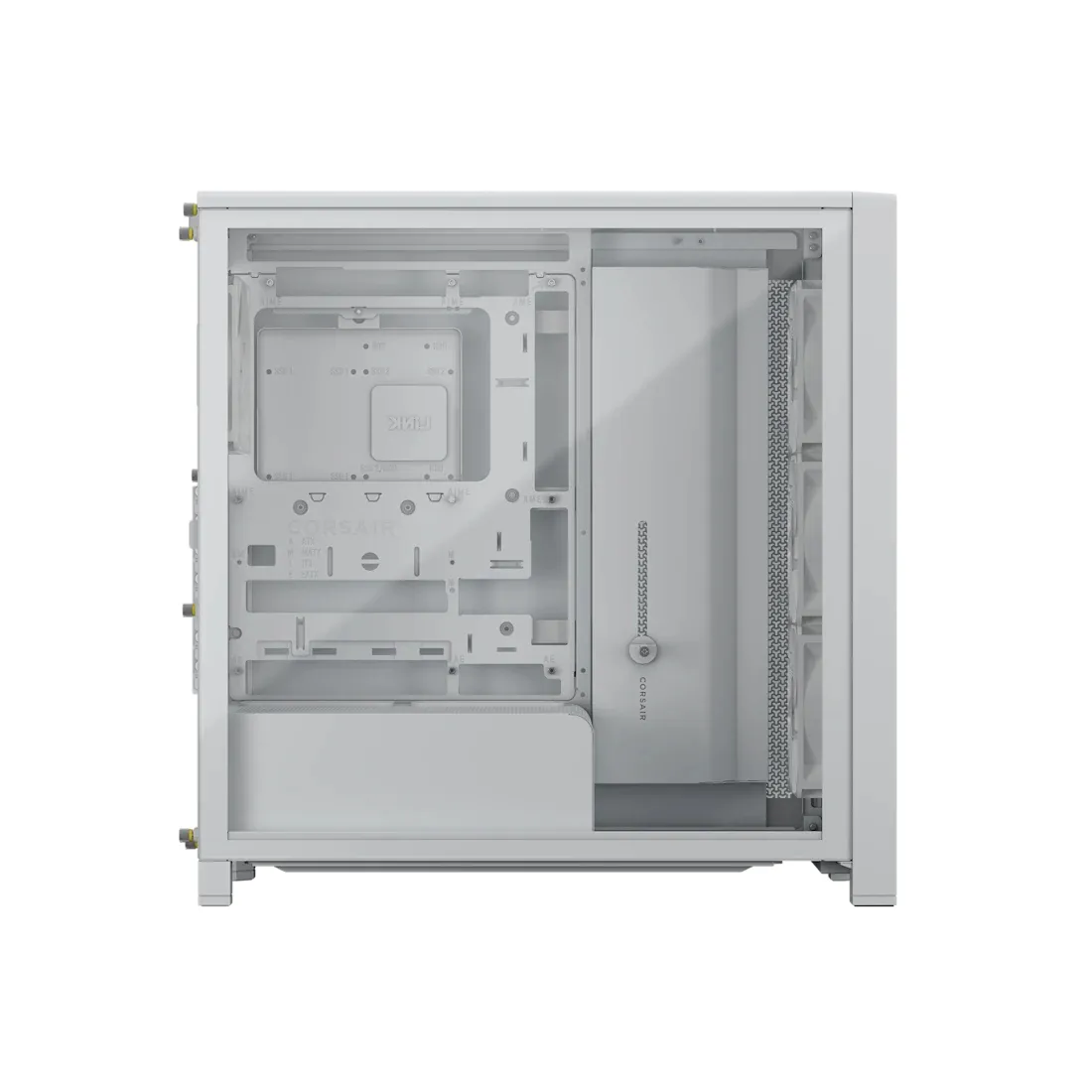Corsair FRAME 4000D WOOD RS -miditornikotelo ikkunalla, valkoinen/tammi