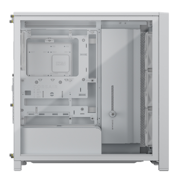 Corsair FRAME 4000D WOOD RS Midi-Tower Case with window, White/Oak