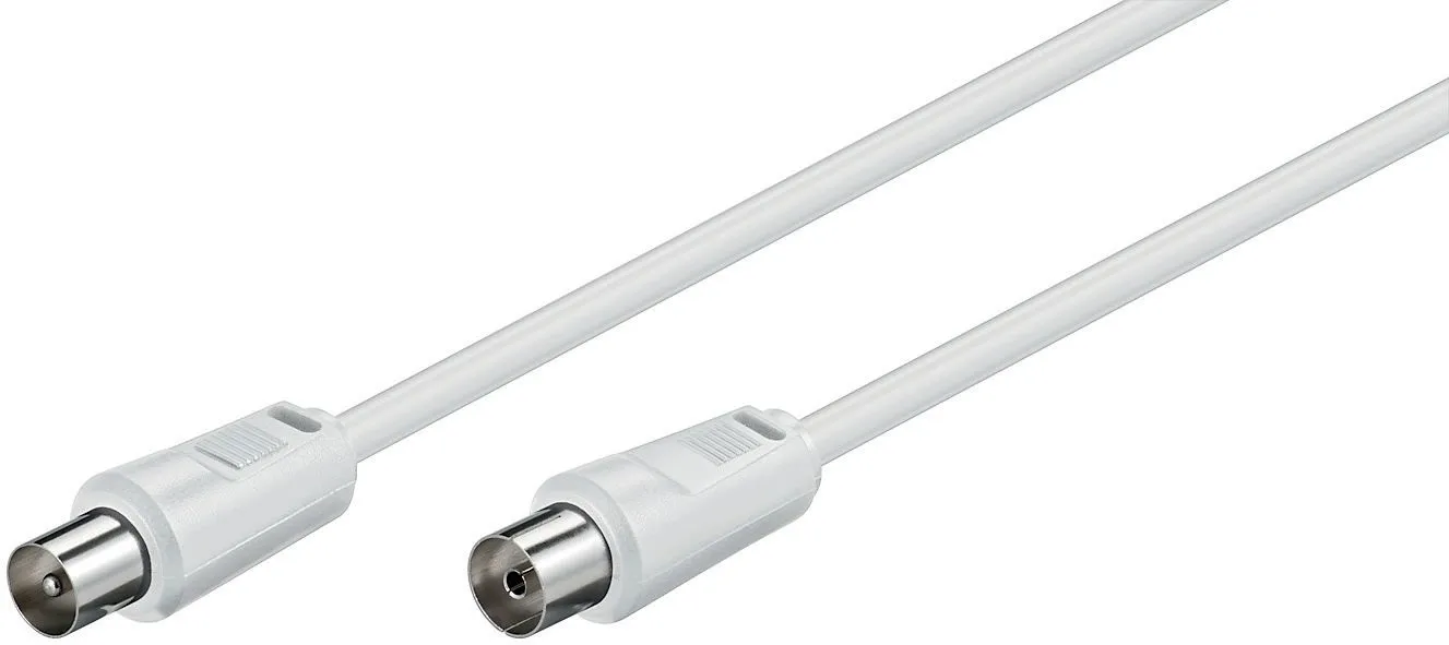 Coax M-F 1.5m White 75 Ohm