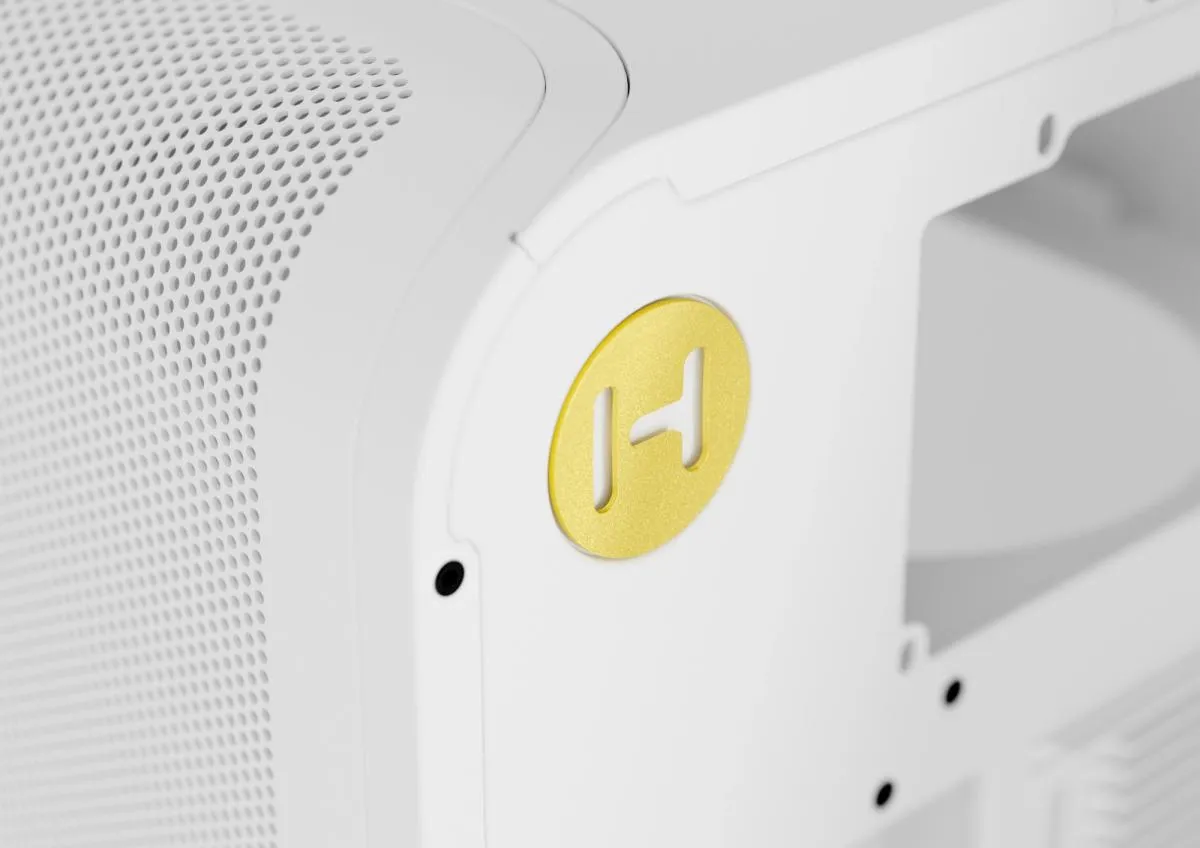 HYTE X50 midi-tower chassi med f&ouml;nster, Snow White