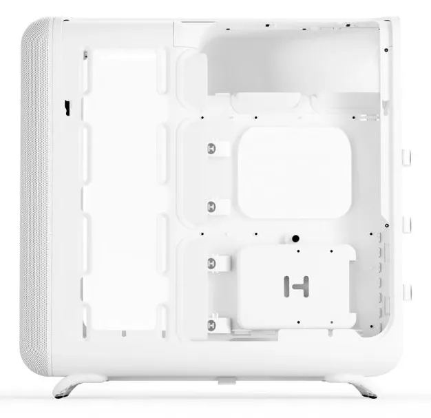 HYTE X50 midi-tower chassi med f&ouml;nster, Snow White