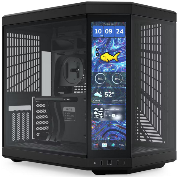 HYTE Y70 Touch Infinite Midi-Tower Case with window, Black