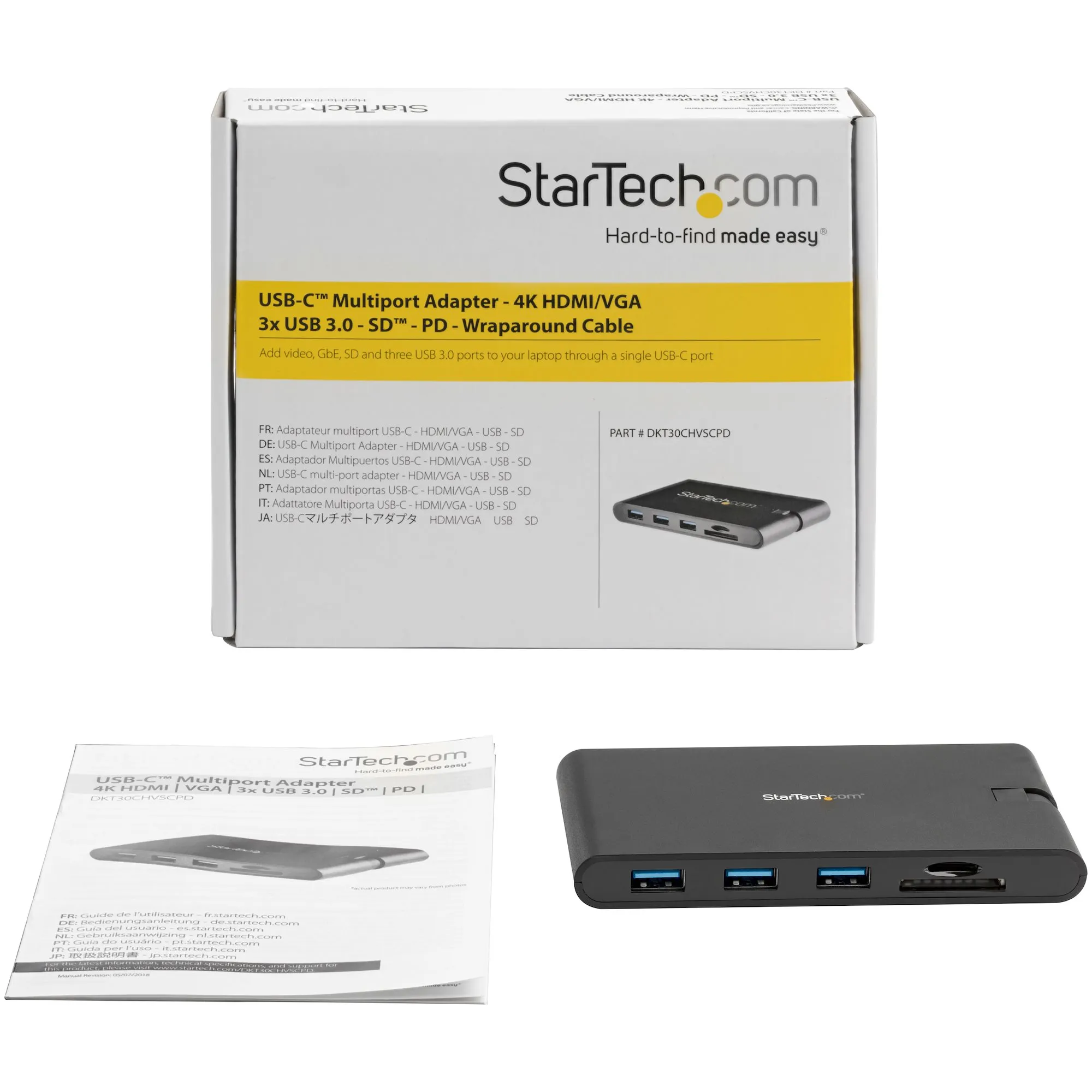 Multiport Adapter - USB-C - HDMI and VGA