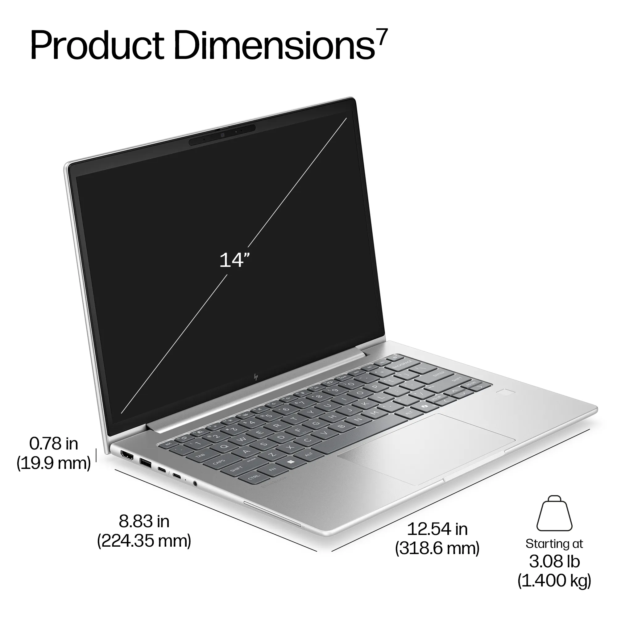 HP EliteBook 6 G2i 14" - b&auml;rbar dator