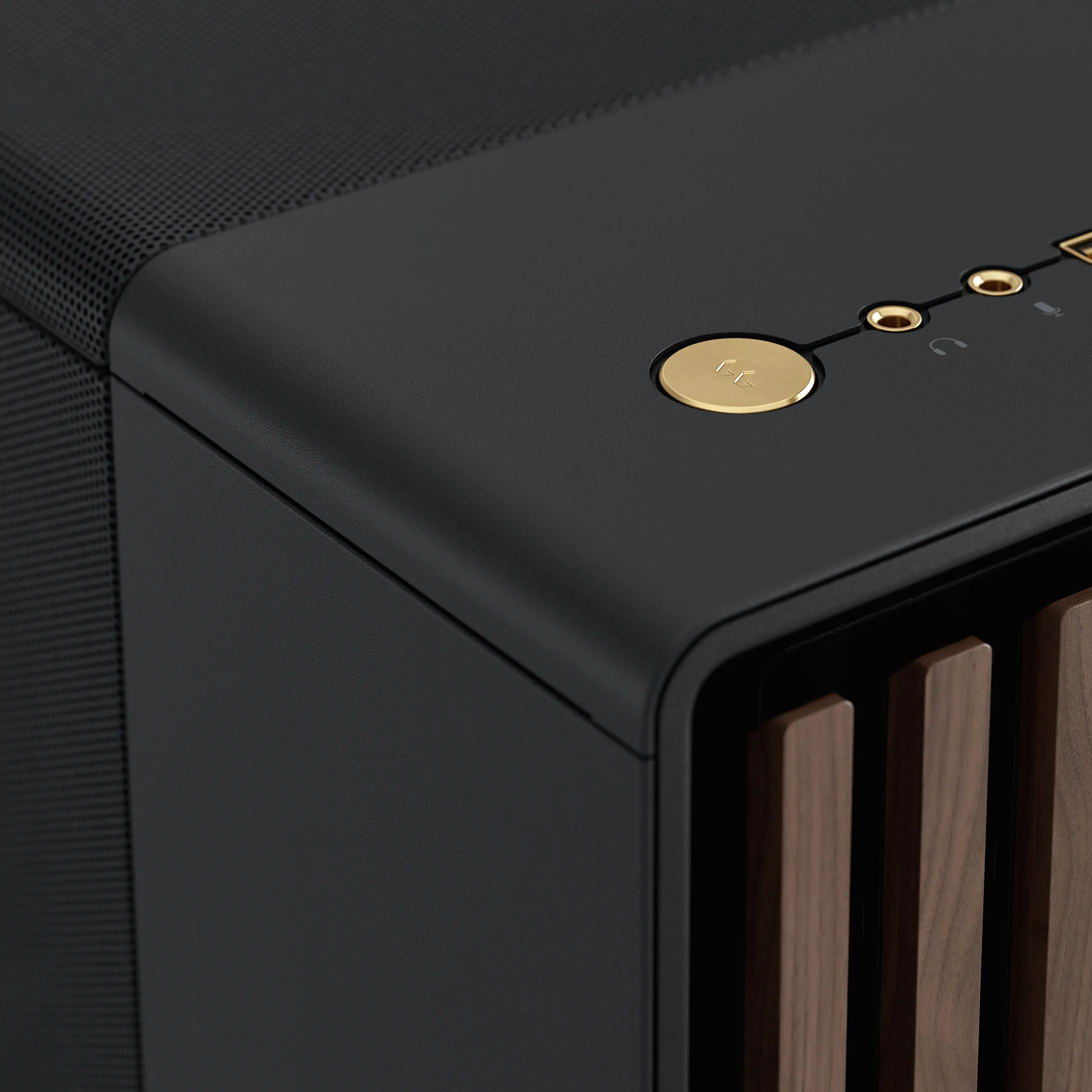 Fractal Design North - Mid Tower chassi med f&ouml;nster, Charcoal Black Mesh