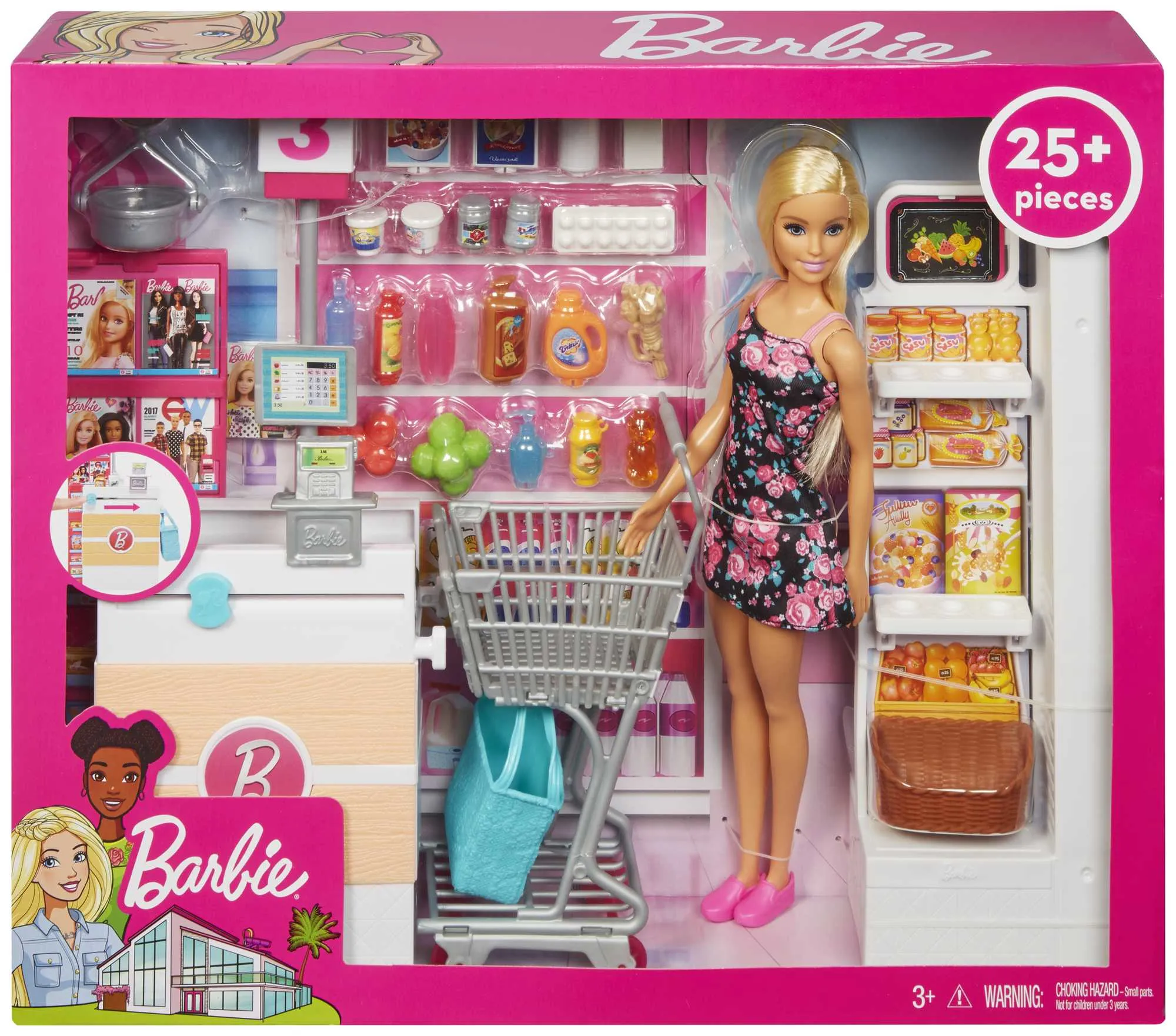 Mattel Barbie supermarket and doll