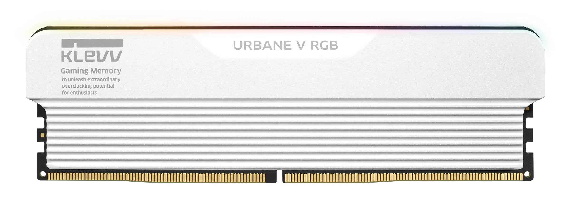 KLEVV URBANE V RGB 32 Gt (2 x 16 Gt) DDR5 6000 MHz, CL30 -muisti, valkoinen (EXPO, XMP)