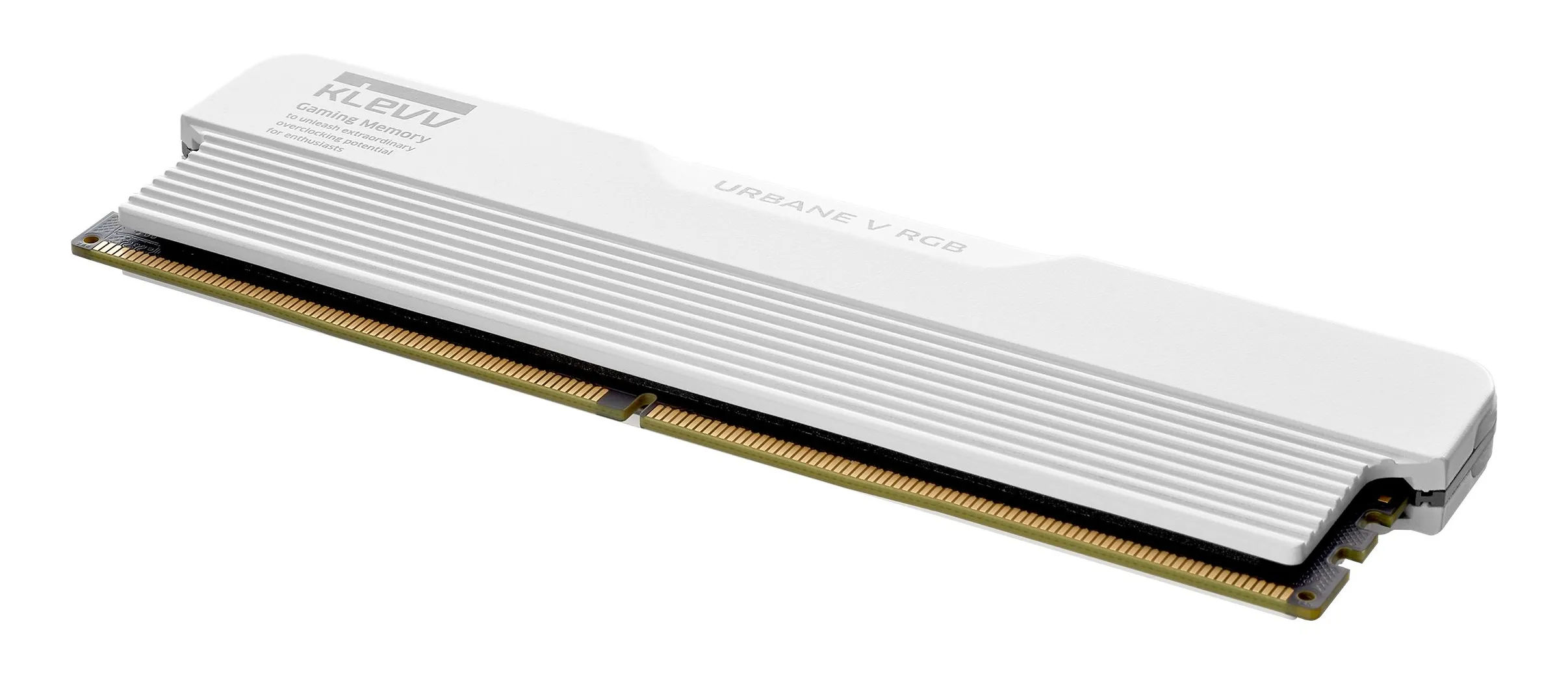 KLEVV URBANE V RGB 32 Gt (2 x 16 Gt) DDR5 6000 MHz, CL30 -muisti, valkoinen (EXPO, XMP)