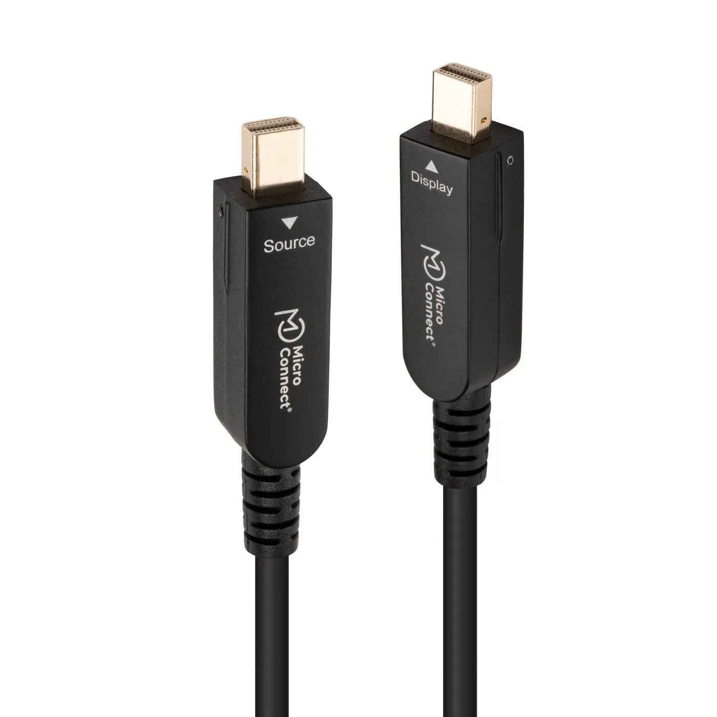 MicroConnect Premium Optic Active Mini DisplayPort &ndash; DisplayPort 1.4 kabel, med 8K, 30 m, svart