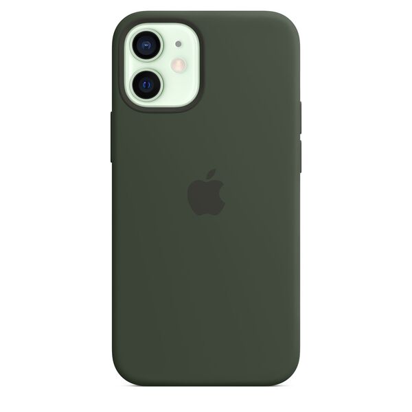 Apple iPhone 12 mini, MagSafe -silikonikuori, Kyproksenvihre&auml;