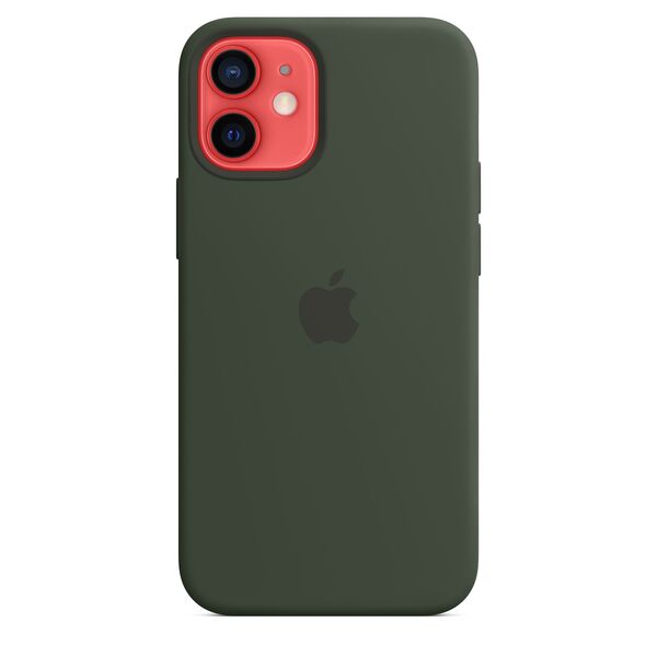 Apple iPhone 12 mini, MagSafe -silikonikuori, Kyproksenvihre&auml;