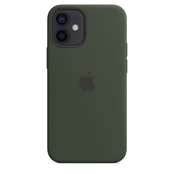 Apple iPhone 12 mini, MagSafe -silikonikuori, Kyproksenvihre&auml;
