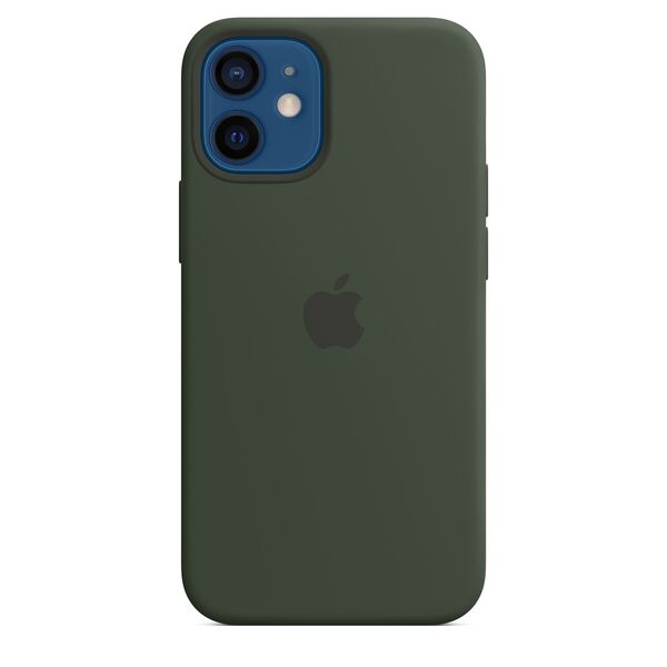 Apple iPhone 12 mini, MagSafe -silikonikuori, Kyproksenvihre&auml;