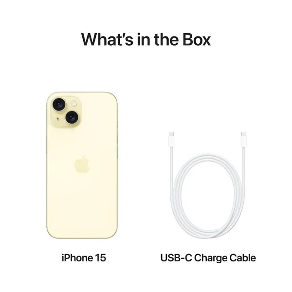 Apple iPhone 15 512 GB iOS - mobiltelefon, Gul
