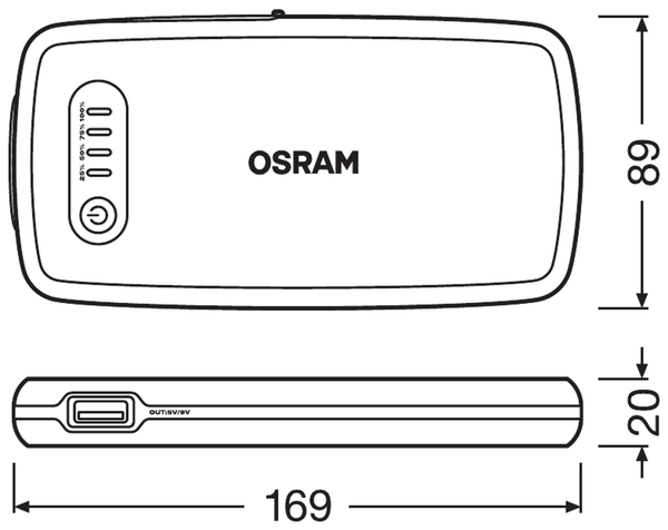 Osram Automotive BATTERYstart 200 - jump starter