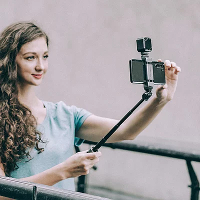 PGY Vlog Phone Extension Pole Tripod