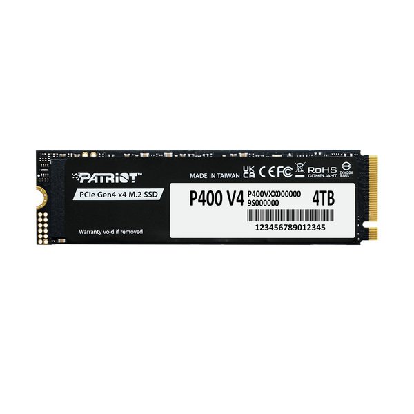 Patriot P400 V4 2TB, SSD (PCIe 4.0 x4, NVMe 2.0, M.2 2280)
