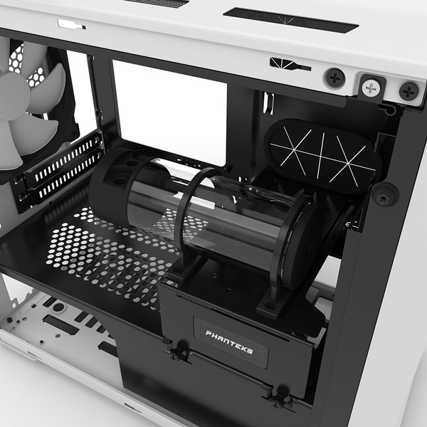 Phanteks Enthoo Evolv iTX Tempered Glass. RGB LED.  White